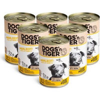 Produktbild von Dogs'n Tiger Adult Premium Nassfutter für Hunde Huhn mit hohem Fleischanteil Sensitive 6x400 g - 6 x 400 g