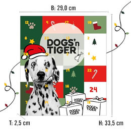 Dogs'n Tiger Adventskalender für Hunde mit natürlichen Belohnungssnacks aus Huhn, Ente und Lachs – Getreidefrei, ohne Zucker und mit hohem Fleischanteil für alle Altersstufen – Bild 1 von 4