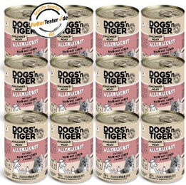 Dogs'n Tiger Allerliebst Hundefutter Adult Rind und Huhn Stückchen in Sauce mit hohem Fleischanteil 12x400 g - 12 x 400 g – Bild 1 von 8