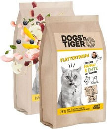 Dogs'n Tiger Flattertraum Hundefutter Huhn & Ente getreidefrei mit hohem Fleischanteil 2x20 kg – Bild 1 von 3