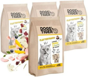 Dogs'n Tiger Flattertraum Hundetrockenfutter Huhn & Ente getreidefrei mit hohem Fleischanteil 4x1,5 kg – Bild 1 von 3