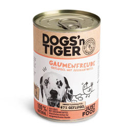 Dogs'n Tiger Gaumenfreude Hundefutter Adult Geflügel mit Stückchen in Sauce 6 x 400 g - 6 x 400 g – Bild 1 von 2