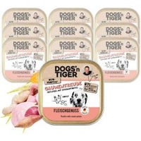 Produktbild von Dogs'n Tiger Gaumenfreude Hundefutter Adult Geflügel Stückchen in Sauce getreidefrei 10x150 g