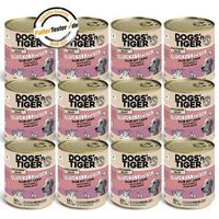 Produktbild von Dogs'n Tiger Glücksbringer Hundefutter Adult Stückchen in Sauce Rind und Lamm getreidefrei 12x 800 g - 12 x 800 g