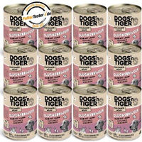 Produktbild von Dogs'n Tiger Glücksbringer Hundefutter Stückchen in Sauce Rind und Lamm 12x400 g - 12 x 400 g