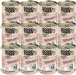 Dogs'n Tiger Grünschnabel Junior Hundefutter mit Huhn Reis und Gemüse 12x 400 g - 12 x 400 g – Bild 1 von 6