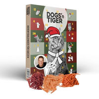 Produktbild von Dogs'n Tiger Guido Maria Kretschmer Katzen Adventskalender Bundle 2025 mit Huhn, Ente und Lachs - Getreidefreie Leckerlis für erwachsene Katzen mit 85% Fleischanteil