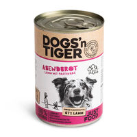 Produktbild von Dogs'n Tiger Hundefutter Adult Abendbrot Lamm mit Pastinake Stückchen in Sauce 6 x 400 g - 6 x 400 g