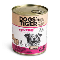 Produktbild von Dogs'n Tiger Hundefutter Adult Abendbrot Lamm mit Stückchen in Sauce 6 x 800 g - 6 x 800 g