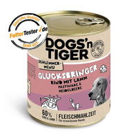 Produktbild von Dogs'n Tiger Hundefutter Adult Stückchen in Sauce Rind mit Lamm, Pastinake & Heidelbeere getreidefrei ohne Zucker 6 x 800 g - 12 x 800 g