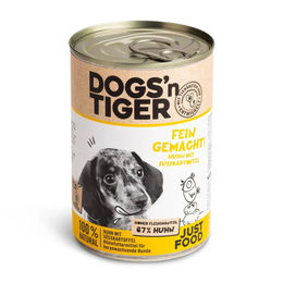Dogs'n Tiger Hundefutter Junior Huhn mit Süßkartoffel Stückchen in Sauce getreidefrei 6 x 400 g - 12 x 400 g – Bild 1 von 2