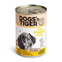 Produktbild von Dogs'n Tiger Hundefutter Junior Huhn mit Süßkartoffel Stückchen in Sauce getreidefrei 6 x 400 g - 12 x 400 g