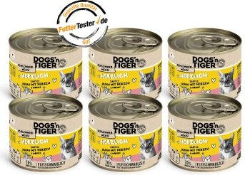Dogs'n Tiger Hundefutter Stückchen in Sauce Huhn und Rind mit hohem Fleischanteil 6x200 g - 6 x 200 g – Bild 1 von 2
