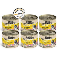 Produktbild von Dogs'n Tiger Hundefutter Stückchen in Sauce Huhn und Rind mit hohem Fleischanteil 6x200 g - 6 x 200 g