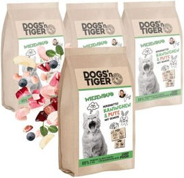 Dogs'n Tiger Hundefutter Wiesenduo Kaninchen und Pute Getreidefrei mit hohem Fleischanteil 4x1,5 kg – Bild 1 von 3