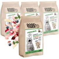 Produktbild von Dogs'n Tiger Hundefutter Wiesenduo Kaninchen und Pute Getreidefrei mit hohem Fleischanteil 4x1,5 kg