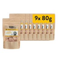 Produktbild von Dogs'n Tiger Hundeleckerlis Gefriergetrocknete Hähnchenbrust-Filetstückchen für Hunde Adult 1,04 kg - 9 x 80 g
