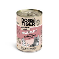 Produktbild von Dogs'n Tiger Hundeschlemmermenü Allerliebst Rind & Kürbis Getreidefrei Adult 6x400g