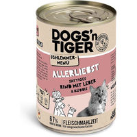 Produktbild von Dogs'n Tiger Hundeschlemmermenü Allerliebst Rind und Kürbis Getreidefrei mit hohem Fleischanteil Adult 6x400g