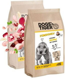 Dogs'n Tiger Junior Hundefutter Huhn & Gemüse für Welpen 2x2 kg – Bild 1 von 3