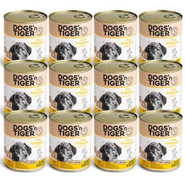 Produktbild von Dogs'n Tiger Junior Welpen Nassfutter Huhn mit Süßkartoffel getreidefrei 12x 800g - 12 x 800 g