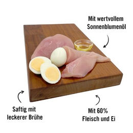 Dogs'n Tiger Katzen Nassfutter Ei Filets für adulte Katzen 12x70 g mit hohem Fleischanteil - 12 x 70 g – Bild 1 von 2