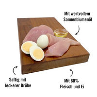 Produktbild von Dogs'n Tiger Katzen Nassfutter Ei Filets für adulte Katzen 12x70 g mit hohem Fleischanteil - 12 x 70 g