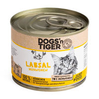Produktbild von Dogs'n Tiger Katzennassfutter Classic Senior Huhn Stückchen in Sauce zur Gewichtskontrolle 6 x 200 g - 6 x 200 g