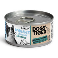 Produktbild von Dogs'n Tiger Katzennassfutter Filets Lachs für adulte Katzen getreidefrei ohne Zucker 12 x 70 g - 12 x 70 g