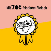 Produktbild von Dogs'n Tiger Katzennassfutter Frohsinn Huhn mit hohem Fleischanteil 12x200 g - 12 x 200 g