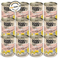 Produktbild von Dogs'n Tiger Katzennassfutter Frohsinn Huhn mit hohem Fleischanteil Stückchen in Sauce 12x400 g - 12 x 400 g