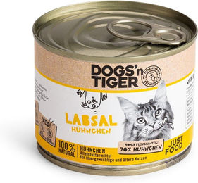 Produktbild von Dogs'n Tiger Labsal Senior Nassfutter Hund Huhn Getreidefrei mit hohem Fleischanteil 6x200g - 6 x 200 g