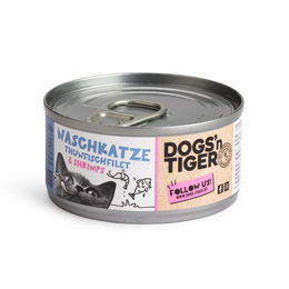 Dogs'n Tiger Naschkatze Hund Nassfutter Thunfischfilet und Shrimps getreidefrei und ohne Zucker 12x70g – Bild 1 von 4
