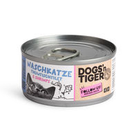 Produktbild von Dogs'n Tiger Naschkatze Hund Nassfutter Thunfischfilet und Shrimps getreidefrei und ohne Zucker 12x70g