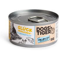 Produktbild von Dogs'n Tiger Nassfutter Hund Hühner- und Lachsfilet getreidefrei ohne Zucker 12x70g - 12 x 70 g