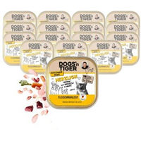 Produktbild von Dogs'n Tiger Nassfutter Katze Adult Huhn mit Rind und Karotten Stückchen in Sauce 16x100 g
