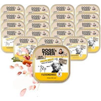Produktbild von Dogs’n Tiger Premium Hundenassfutter Adult Huhn mit Karotte Stückchen in Sauce getreidefrei 20x150g