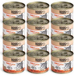 Dogs'n Tiger Premium Nassfutter für Katzen Adult Pute Stückchen in Sauce Getreidefrei 12x 200g - 12 x 200 g – Bild 1 von 3