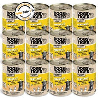 Produktbild von Dogs'n Tiger Proviant Hundefutter Adult Huhn und Ente mit Stückchen in Sauce, getreidefrei, 12x 400 g - 12 x 400 g