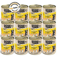 Produktbild von Dogs'n Tiger Proviant Hundefutter Adult Huhn und Ente mit Stückchen in Sauce getreidefrei 12x 800 g - 12 x 800 g