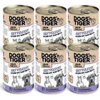 Produktbild von Dogs'n Tiger Sattelfest Hundefutter Adult Pferd und Kartoffel Monoprotein hypoallergen getreidefrei 6x400 g - 6 x 400 g