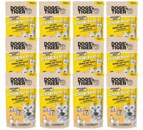Dogs’n Tiger Schabernack Nassfutter für Katzen Adult Huhn mit Ente Stückchen in Sauce getreidefrei ohne Zucker 12x 125g - 12 x 125 g – Bild 1 von 5