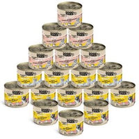 Produktbild von Dogs'n Tiger Schlemmerpaket Hund Adult Getreidefrei mit Huhn Lachs und hohem Fleischanteil 18x 200 g - 18 x 200 g