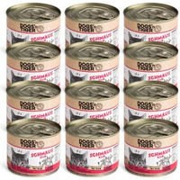Produktbild von Dogs’n Tiger Schmaus Katzen Nassfutter Adult Rind Stückchen in Sauce Getreidefrei 12x200 g - 12 x 200 g