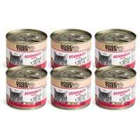 Produktbild von Dogs'n Tiger Schmaus Katzen Nassfutter Adult Rind Stückchen in Sauce Getreidefrei 6x200 g - 6 x 200 g