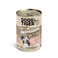 Produktbild von Dogs'n Tiger Sonntagsjäger Hundefutter Adult mit Wild und Geflügel in Sauce, getreidefrei, 6x 400g - 6 x 400 g
