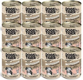 Dogs'n Tiger Sonntagsjäger Hundefutter Adult Nassfutter mit Wild und Geflügel getreidefrei 12x 400 g - 12 x 400 g – Bild 1 von 7
