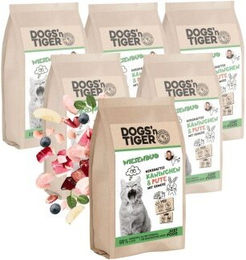 Dogs'n Tiger Trockenfutter Wiesenduo Kaninchen & Pute Getreidefrei mit hohem Fleischanteil 6x1,5 kg – Bild 1 von 3