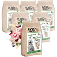 Produktbild von Dogs'n Tiger Trockenfutter Wiesenduo Kaninchen & Pute Getreidefrei mit hohem Fleischanteil 6x1,5 kg