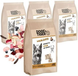 Dogs'n Tiger Waldläufer Adult Trockenfutter für Hunde Wild & Gemüse Getreidefrei 4x2 kg – Bild 1 von 10